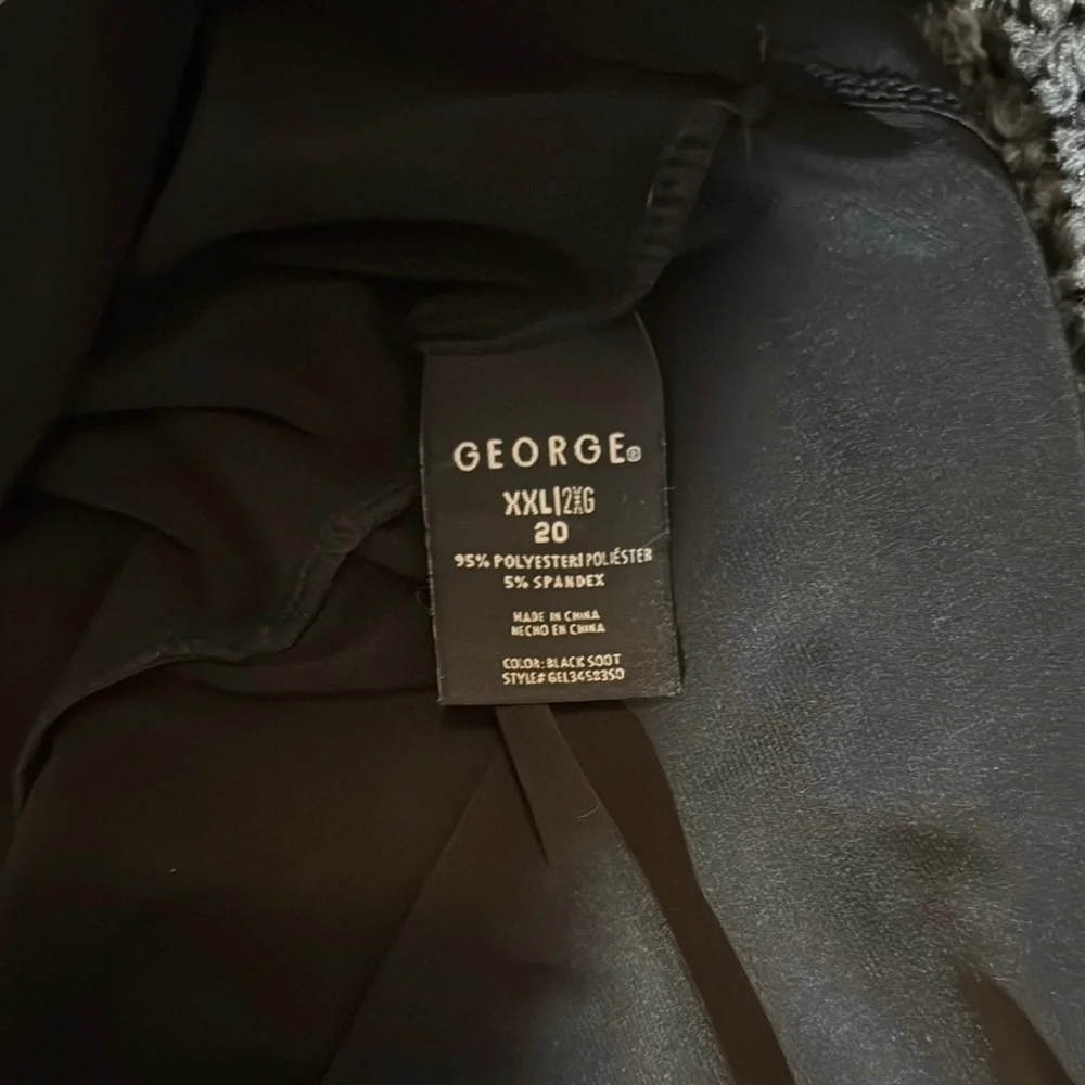 Elegant Black Women's Dress by George Size XXL - Picture 6 of 7